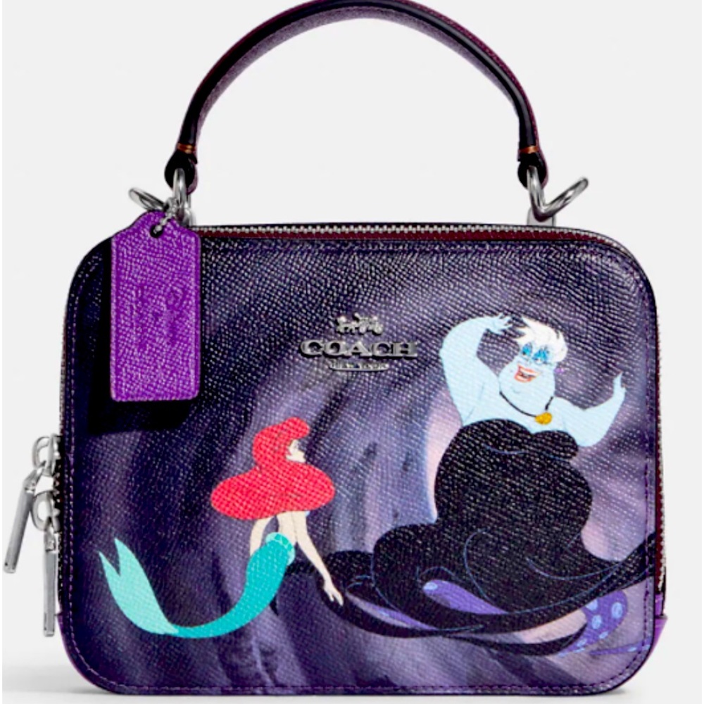 Nwt Disney x Coach box crossbody with Ursula
